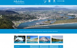 screenshot whakatane information centre homepage 