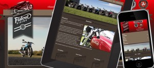 View of Flatout Riding Website On Multiple Devices